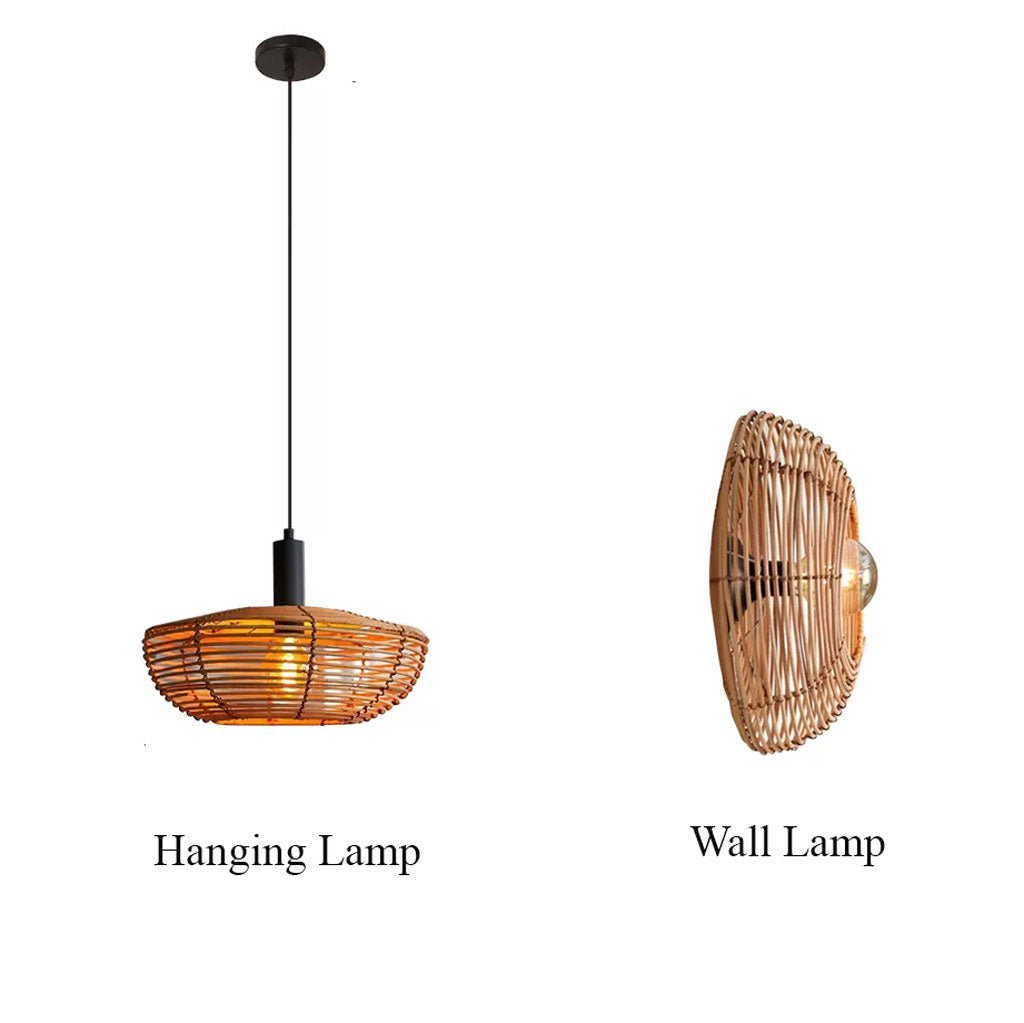 wabi sabi rattan pendant light