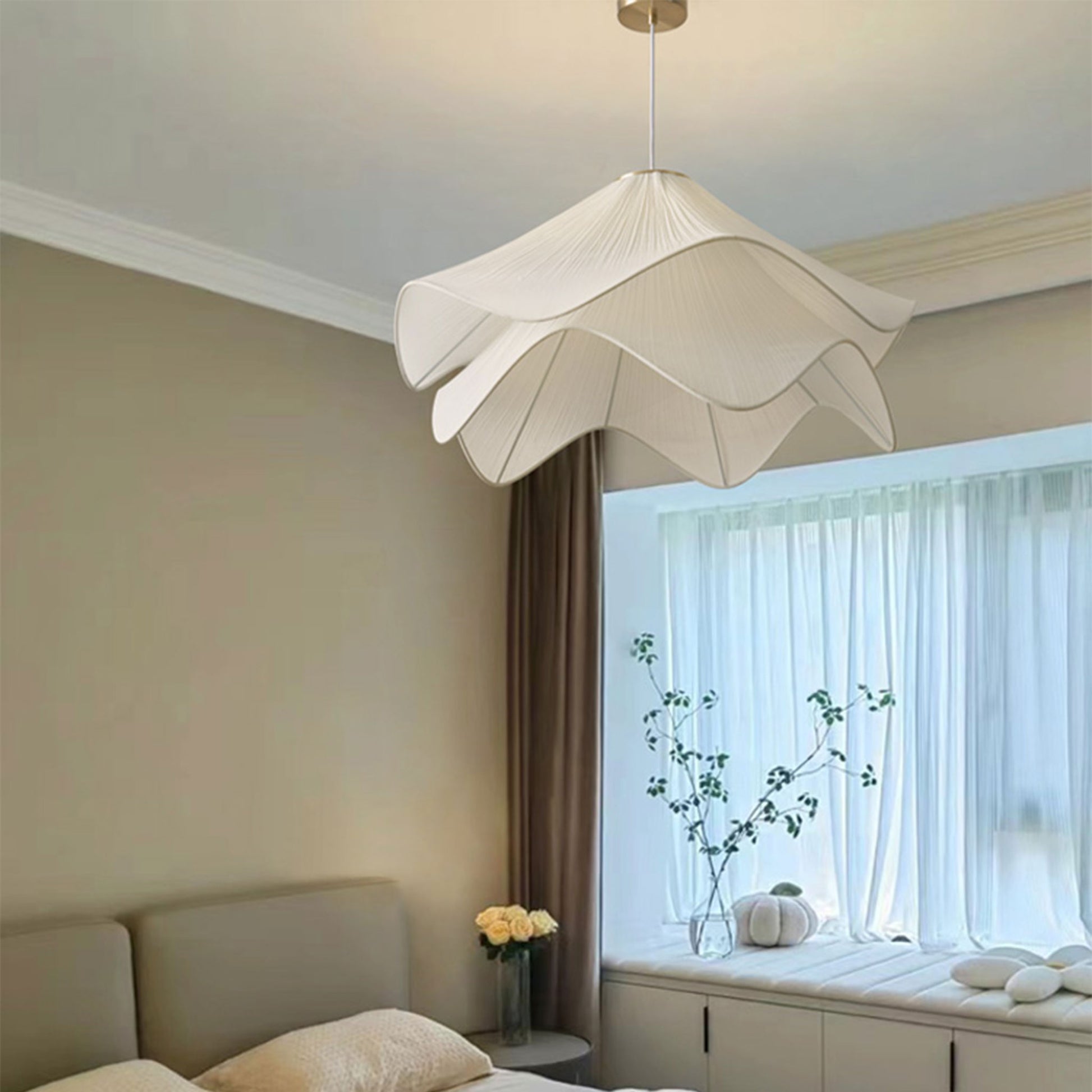 fabric pendant light