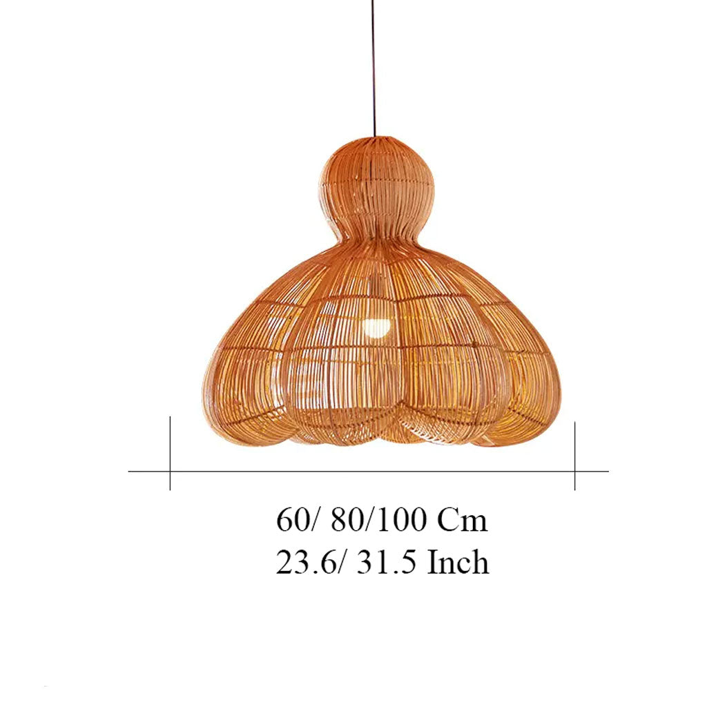 wabi sabi rattan pendant light