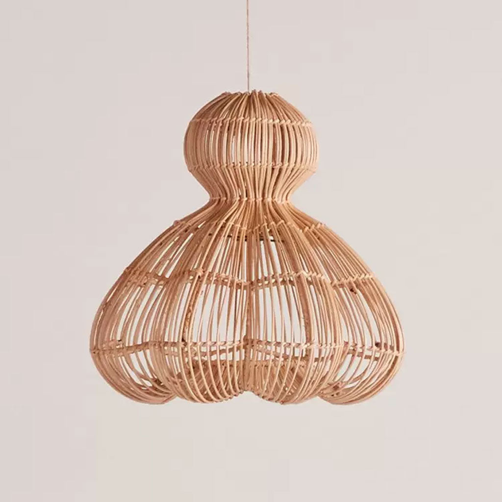Unique Shaped Rattan Pendant Light – indochinadecor