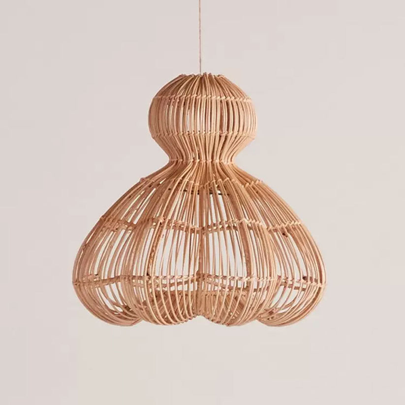 Unique Shaped Rattan Pendant Light – indochinadecor
