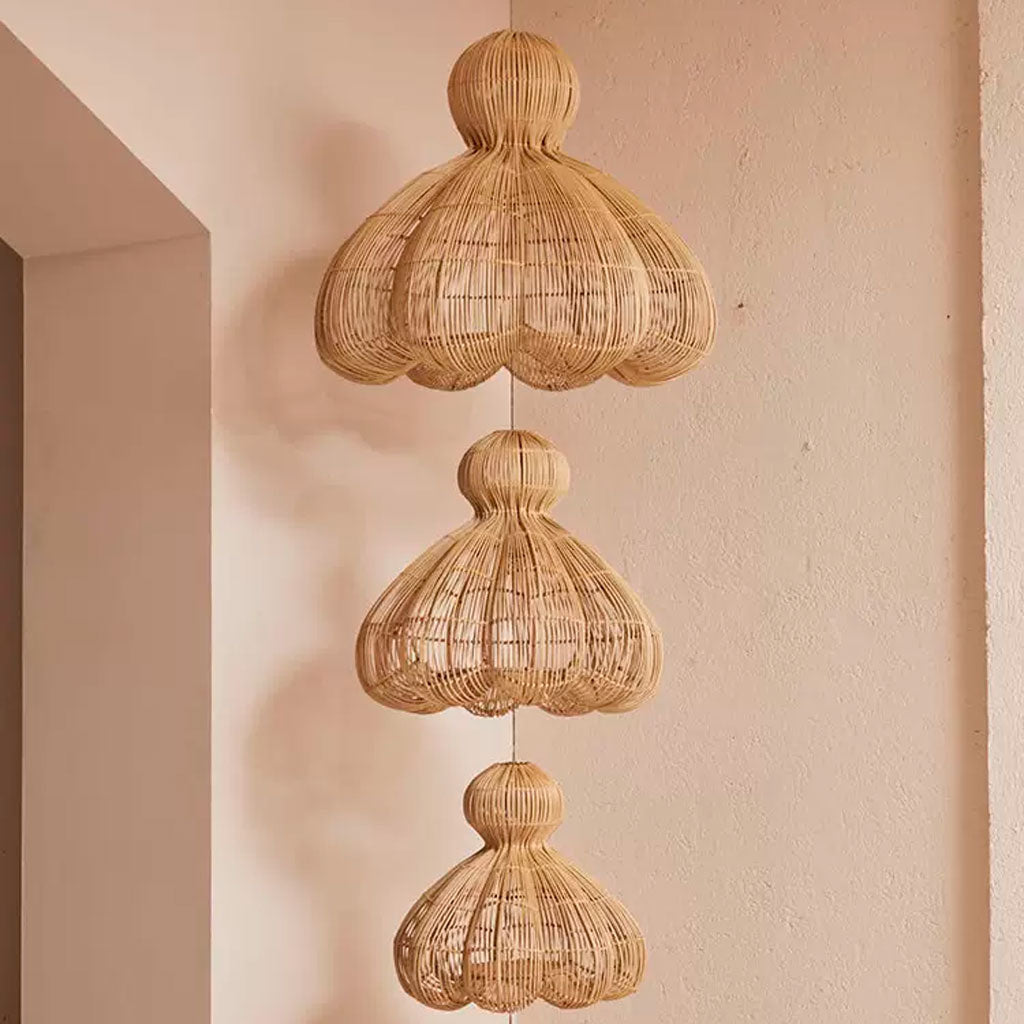 wabi sabi rattan pendant light