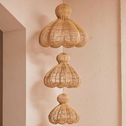 wabi sabi rattan pendant light